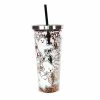 Spoontiques Drinkware Boo Ghosts Glitter Cup W/ Straw
