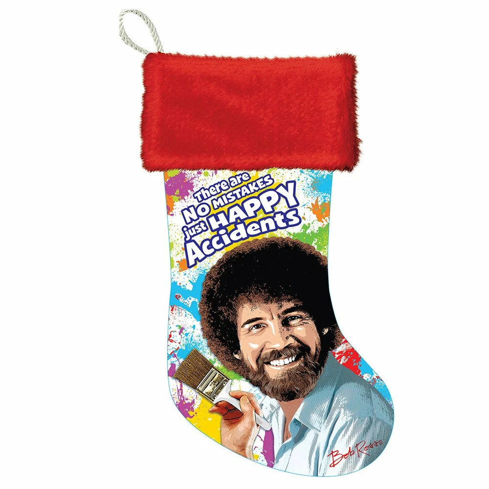 Kurt Adler Bob Ross Splatter Pattern Stocking 3 Kurt Adler Bob Ross Splatter Pattern Stocking