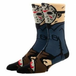 BioWorld Jason Voorhees 360 Crew Socks From Friday The 13th Apparel